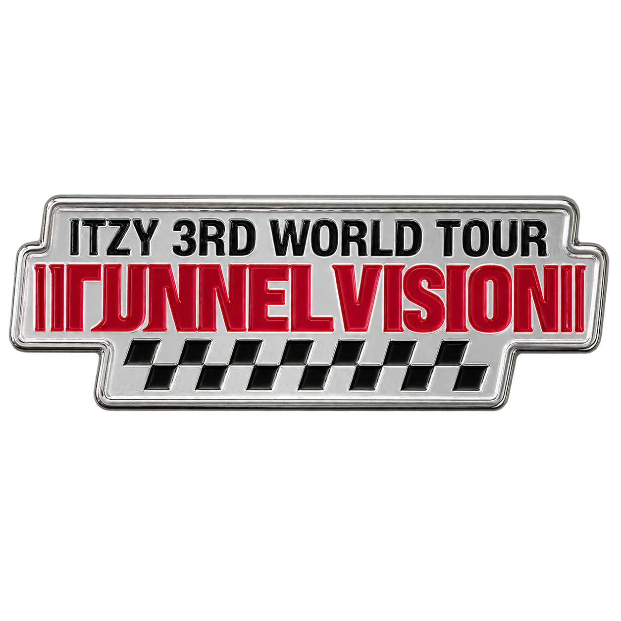 ITZY METAL BADGE detail