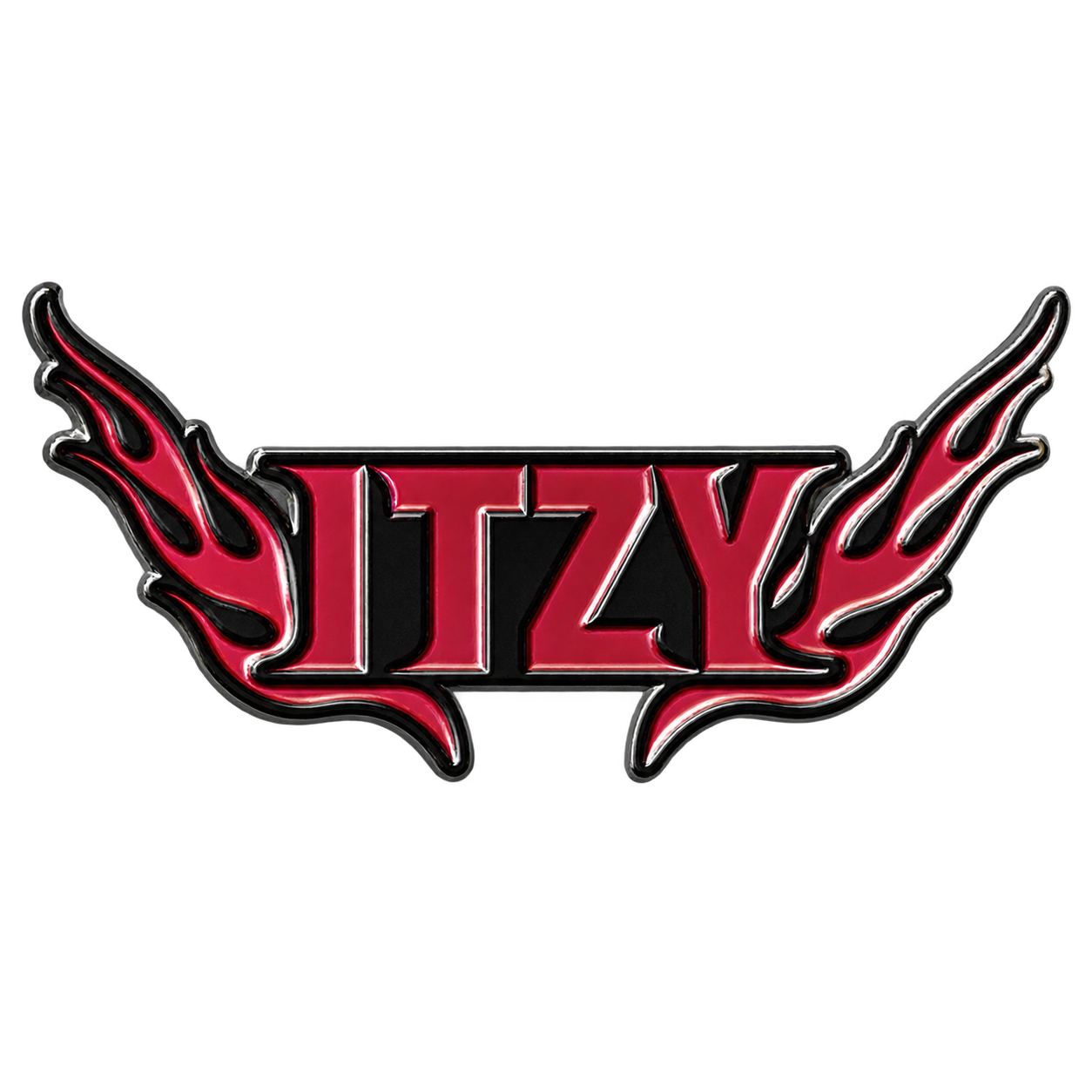 ITZY METAL BADGE close-up