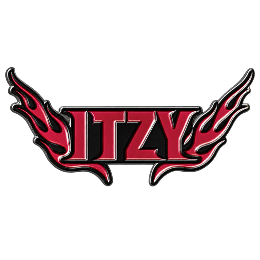 ITZY METAL BADGE close-up